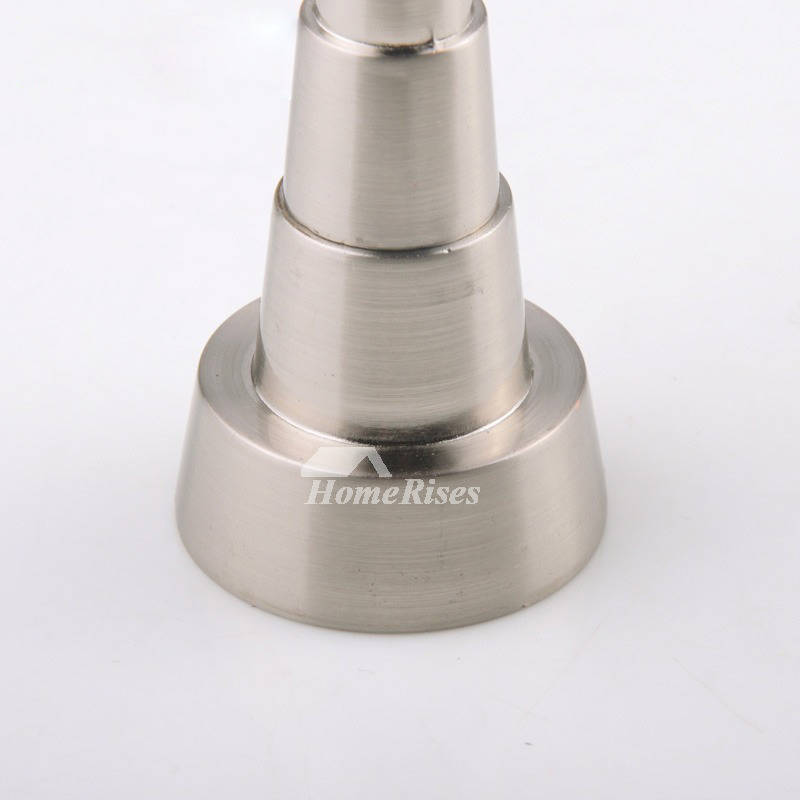 Commercial Door Stops Brushed Nickel Alloy Security Silver