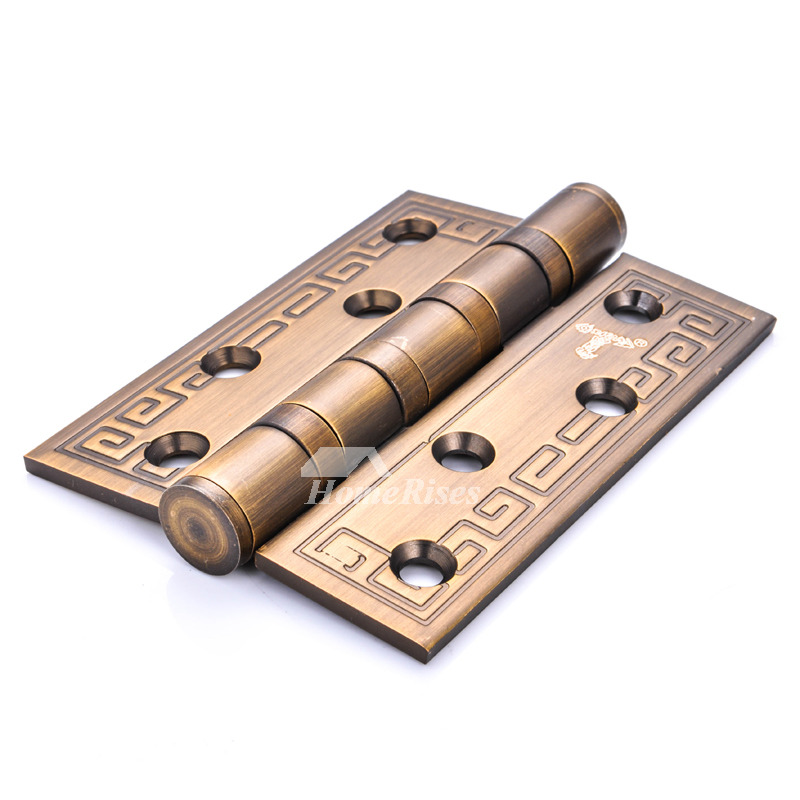 Door Hinge Design Carved Stainless Steel 2 Pcs Copper Interior