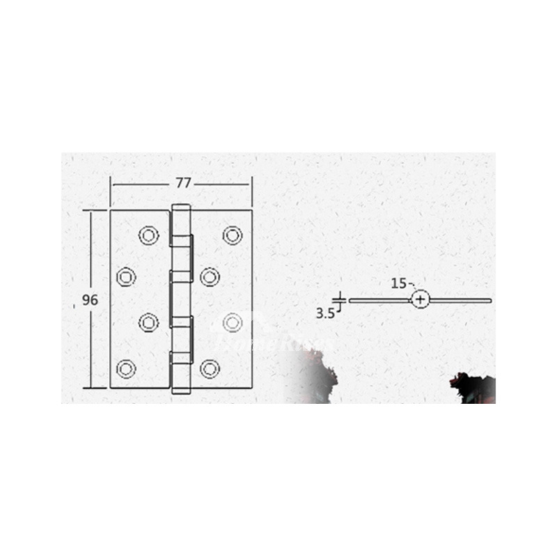 Door Hinge Design Carved Stainless Steel 2 Pcs Copper Interior