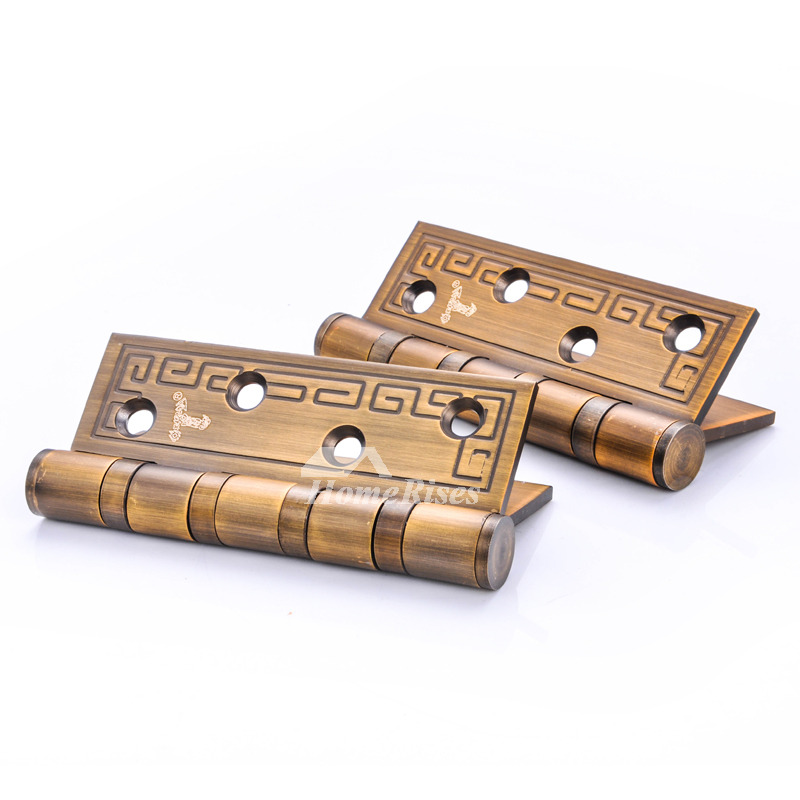 Door Hinge Design Carved Stainless Steel 2 Pcs Copper Interior