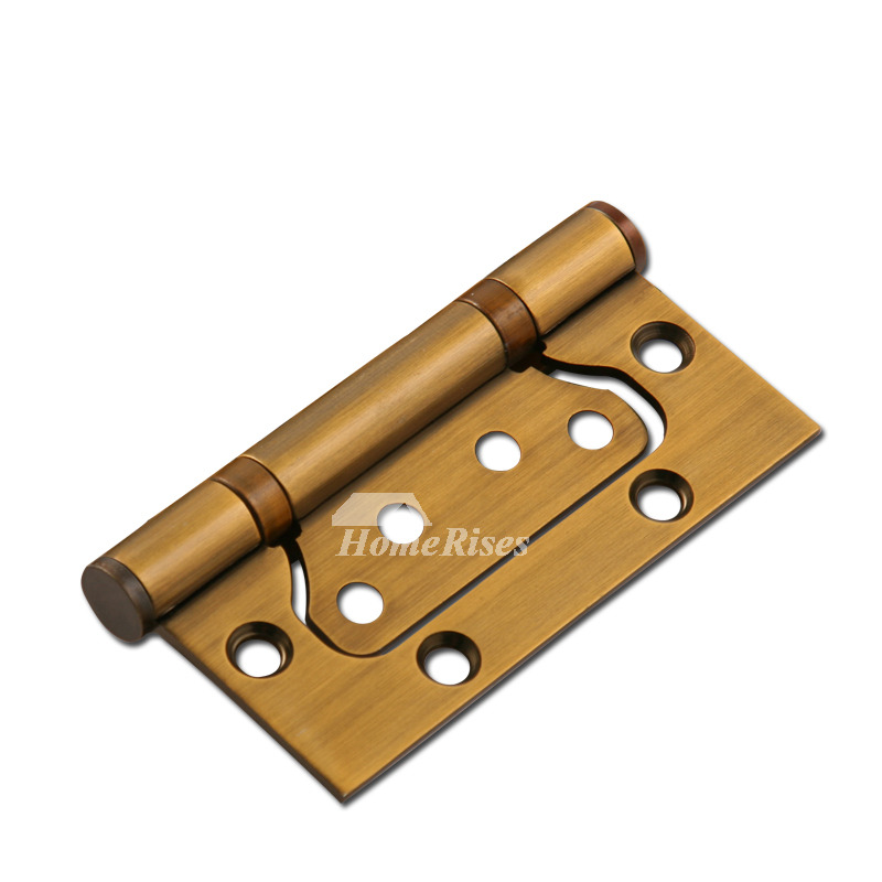 Hinges On Door Antique Brass Brushed Gold 2 Pcs Fancy Design