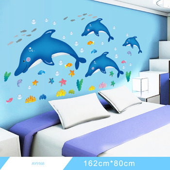 Animal Wall Stickers Panda/Book Shelf/Horse PVC Study Room Home Decor