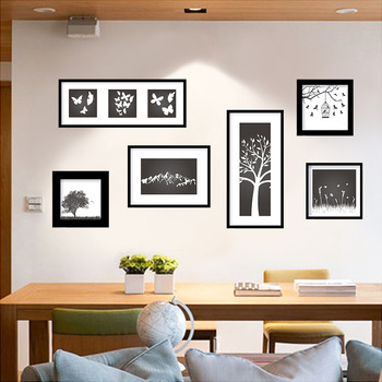 Bedroom Wall Art Stickers Photo Frame/Scenery/Girls/Light/Zebra/Letter PVC
