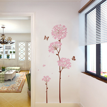 Wallpaper Stickers For Wall Cherry Blossom Flower Bird Tree PVC