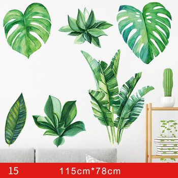 Wall Stickers For Bedrooms Plant/Letter Home Decor Self Adhesive PVC