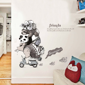 Nursery Wall Stickers Animal/Plant/Letter Home Decor Self Adhesive