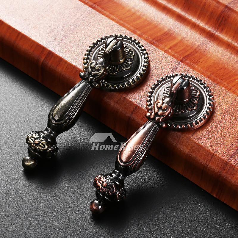Vintage Door Knobs Antique Bronze/Copper Decorative Zinc Alloy Cabinet