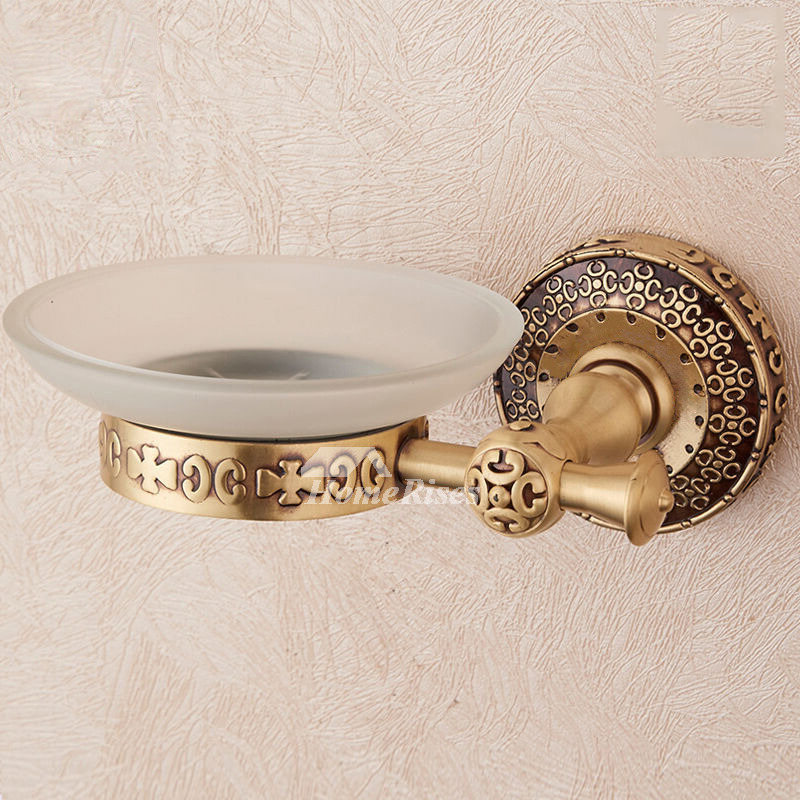 LTJ Modern Shower Wall Mounted Brass Draining Soap Dish