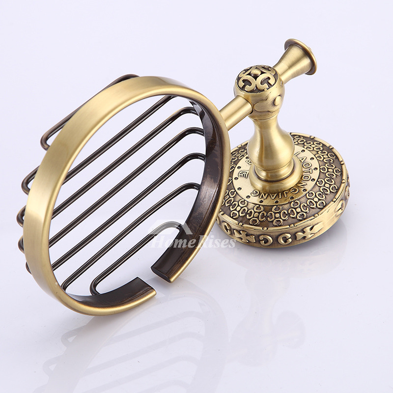 LTJ Modern Shower Wall Mounted Brass Draining Soap Dish