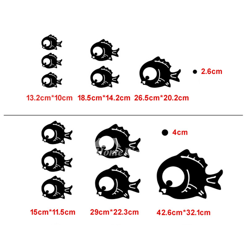 Blue/Baby Blue/Red Fish Wall Decals Home Decor Bathroom Personalized Blue/Baby Blue/Red Fish Wall Decals Home Decor Bathroom Personalized