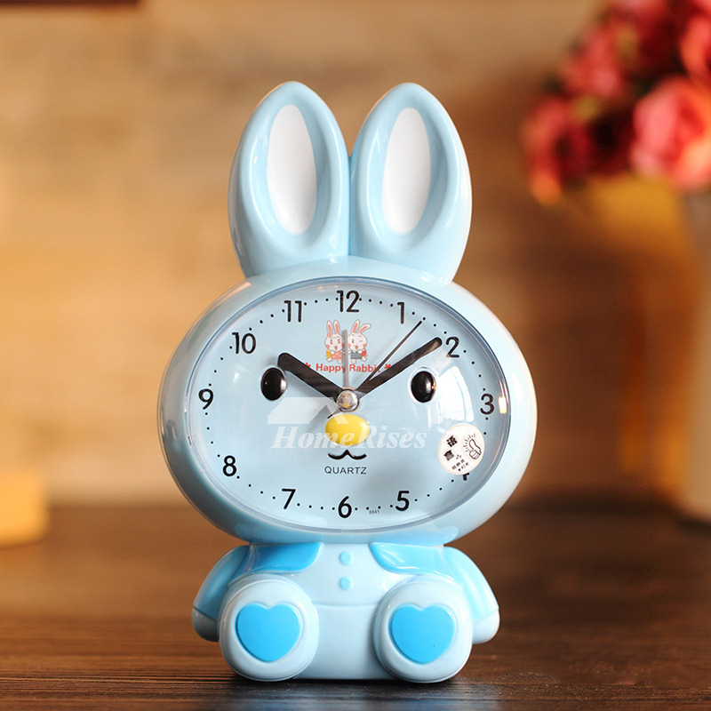 Pink Alarm Clock ABS Plastic Cute Loud Cartoon Best Talking Girls Funny