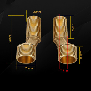 Solid Antique Brass Faucet Adapter Carved 2 Pcs Designer Good Quality