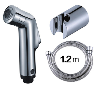 Bathroom Bidet Spray Wall Mount Silver ABS Plastic Modern Water Solid