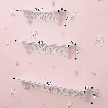 Wall Ledge Shelf White Painting Unique Living Room With Hooks