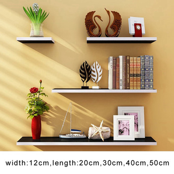 Modern White Decorative Wooden Wall Shelves And Ledges Rectangular
