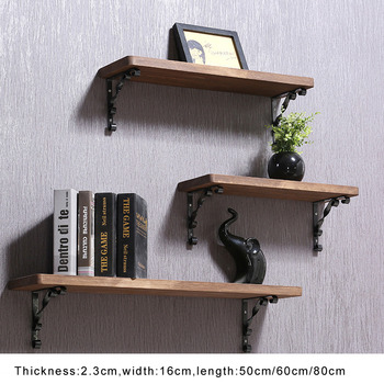 Contemporary Wall Shelves Wooden Ledges Decorative Rustic Design