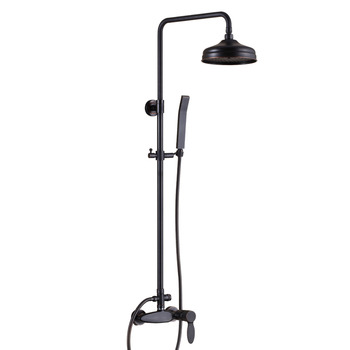 antique Oil-rubbed Bronze Black Single Handle Shower Faucets