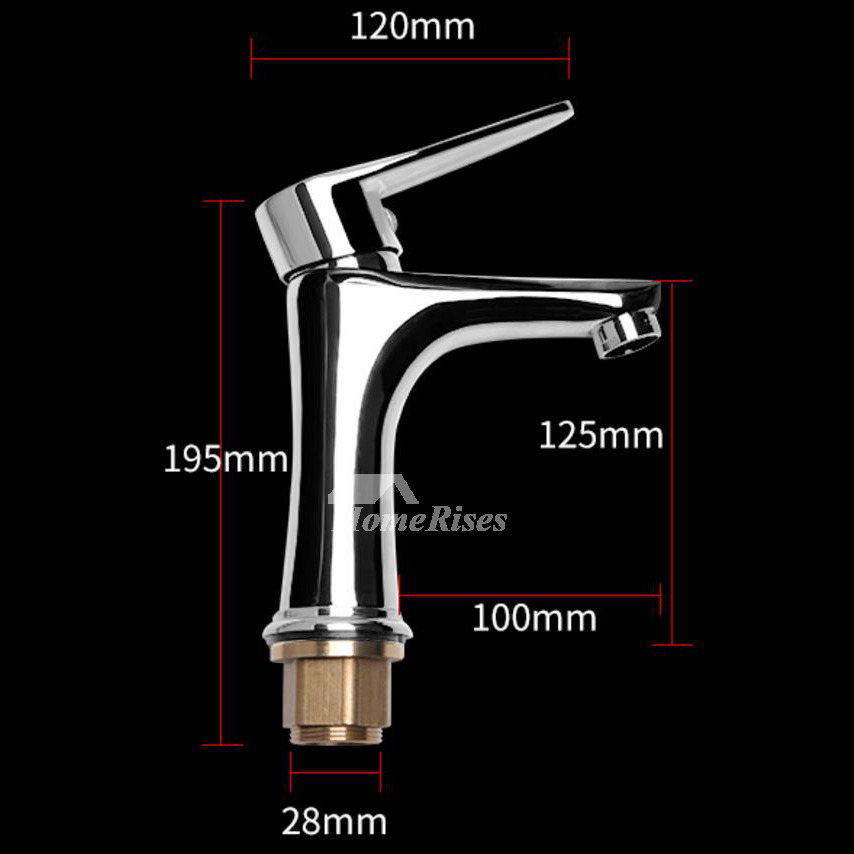 Cheap Bathroom Faucets Silver Brass One Hole Single Handle Chrome