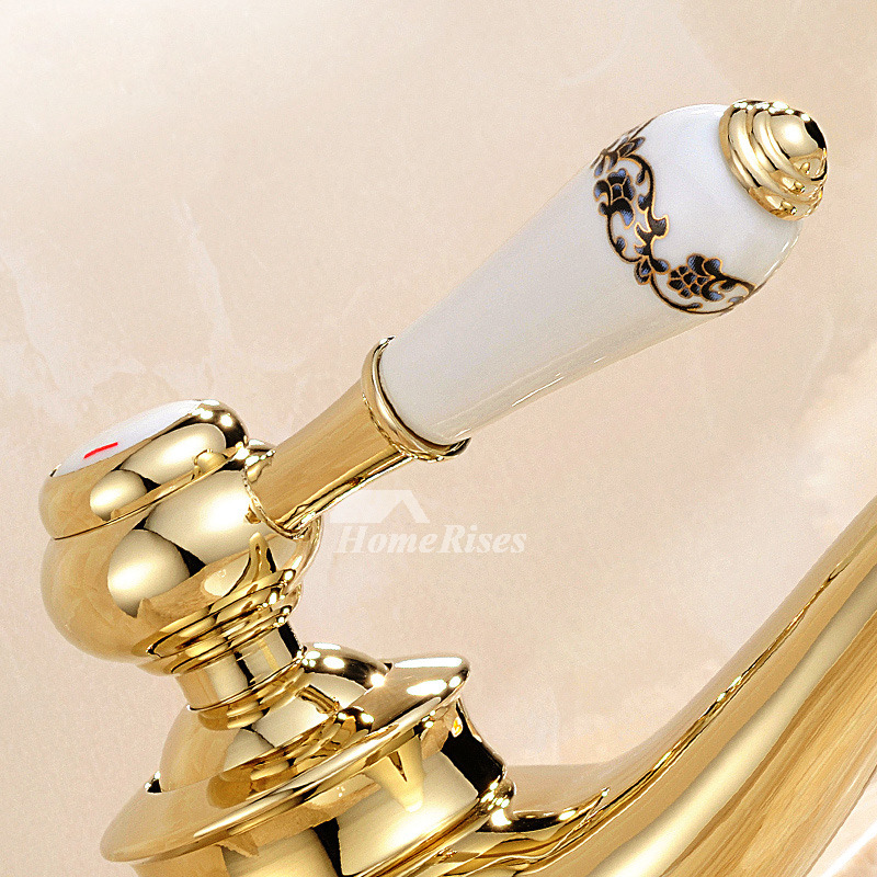 Discount Bathroom Faucets Polished Brass Single Handle Vessel