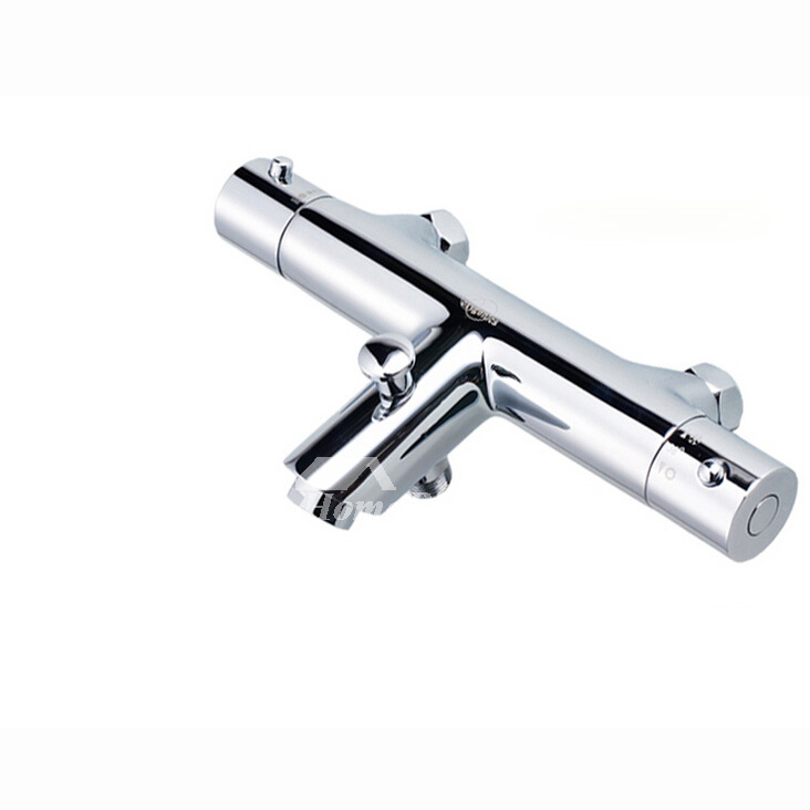 Modern Shower Faucets System Brass Chrome Silver Wall Mount