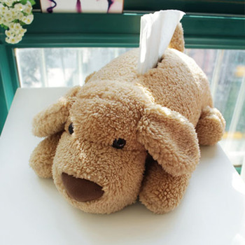 Car Tissue Box Cotton Decorative Living Room Kids Cute Funny Dog