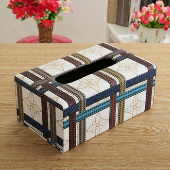 Tissue Box Crafts Rectangular Decorative Leather Living Room For Car