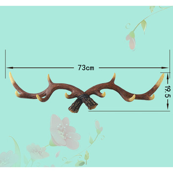 Hat Hooks For Wall Antler Resin Decorative Unique Coat Key Rack 