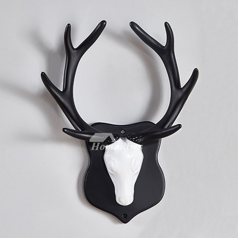 Decorative Wall Hooks ABS Plastic Antler Unique Key Coat Modern