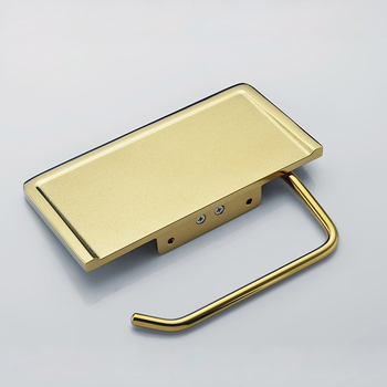 Toilet Paper Holder With Shelf Brushed Stainless Steel Wall Mount