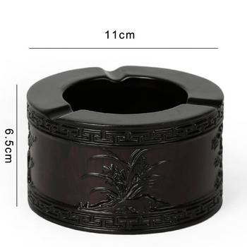 Vintage Ashtrays Carved Wooden Black/Brown Unique Designer Best