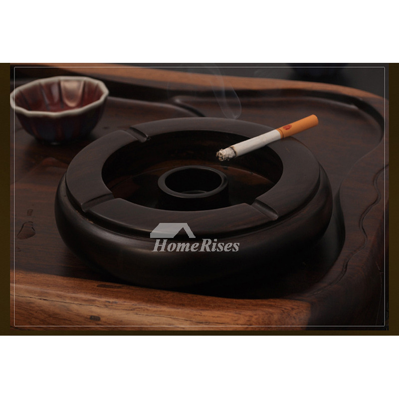 Unique Ashtrays Wooden Carved Brown Antique For Sale Designer