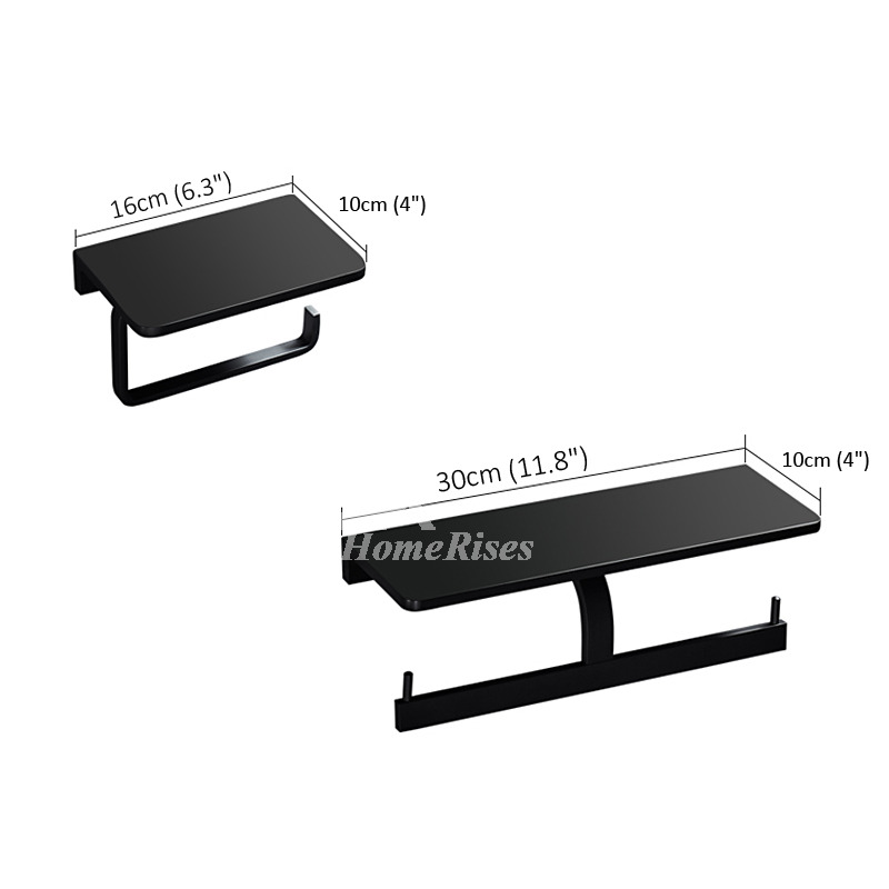 https://www.homerises.com/images/im/201804/HOIS56478/Black-Toilet-Paper-Holder-DoubleSingle-Wall-Mount-Unique-Bathroom-HOIS56478-5.jpg