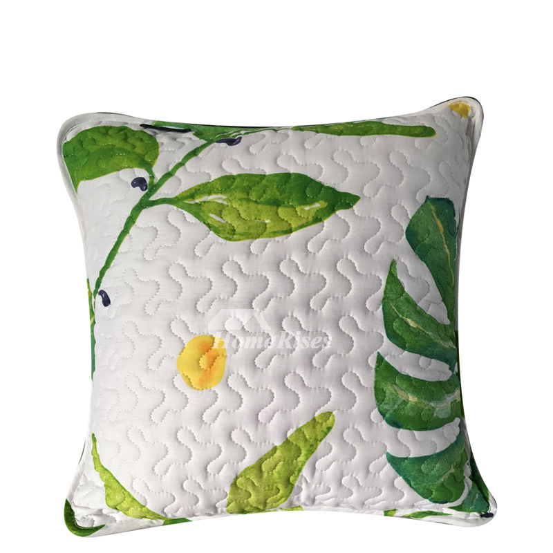 Decorative Bed Pillows Cotton Geometric Square Living Room (Pillow Core
