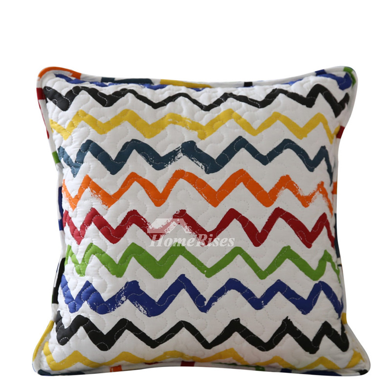 Designer Cotton Throw Pillows For Couch Square White (Pillow Core Not