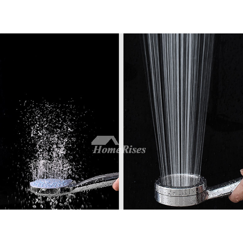 Silver Hand Shower Faucet Hose Adapter ABS Plastic Stainless Steel