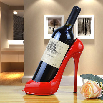 Single Wine Holder High Heels Decorative Art Bottle Unique Small