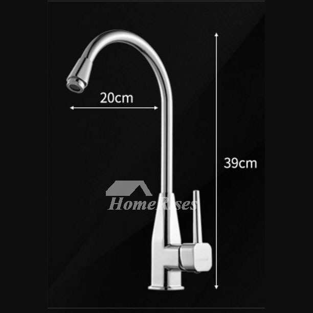 Discount Kitchen Faucets Rotatable Smooth Single Handle Brass