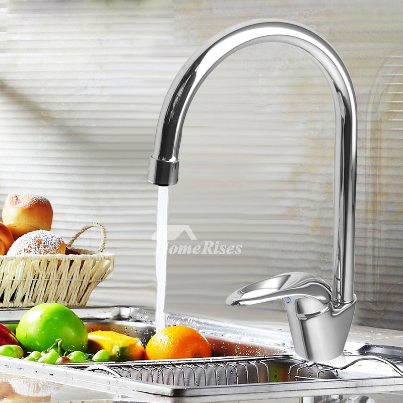 Best Kitchen Faucets Single Handle Brass One Hole Chrome