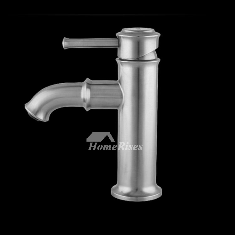 Best Bathroom Faucets Brushed Silver Stainless Steel Rotatable