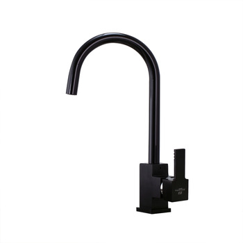 Black Kitchen Faucets Gooseneck Painting Brass Brushed Best