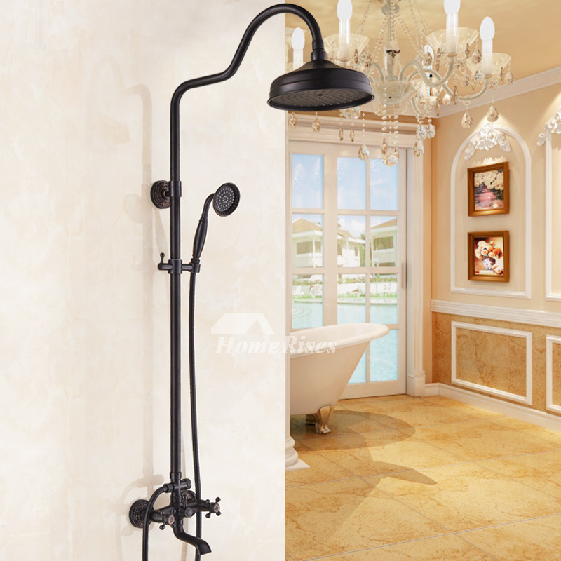 Shower Spa System OilRubbed Bronze Wall Mount Black Best Bar