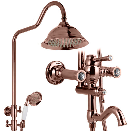 Exposed Shower System Rose Gold