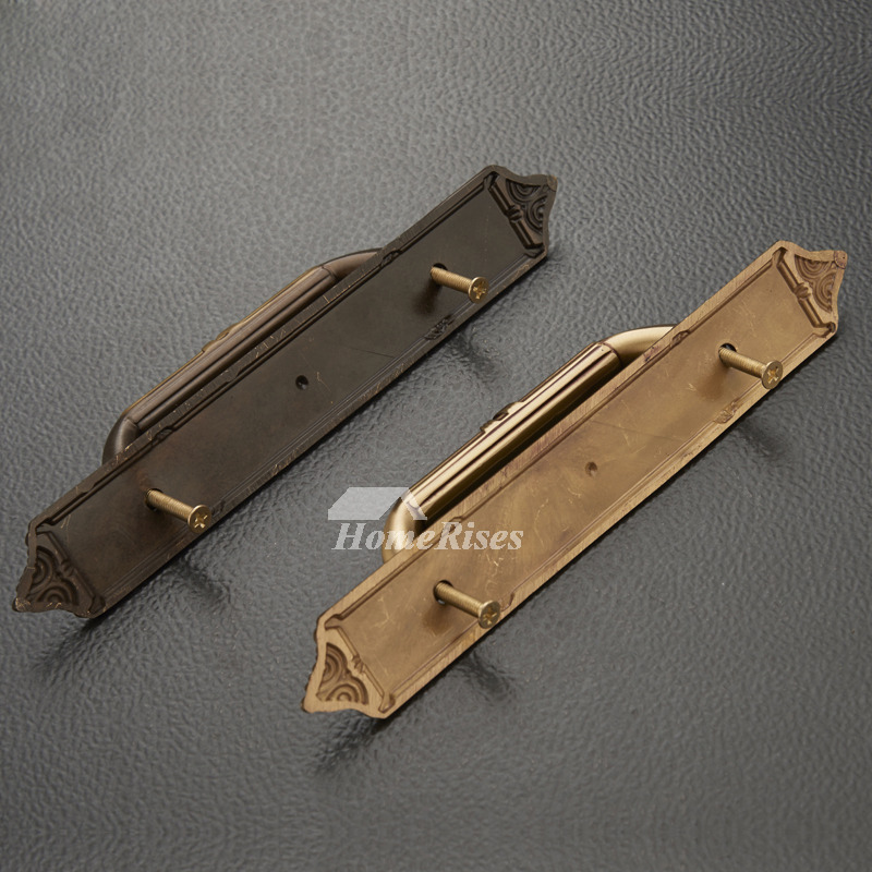 Luxury 7 Inch Gold Polished Brass Unique Drawer Pulls Bathroom