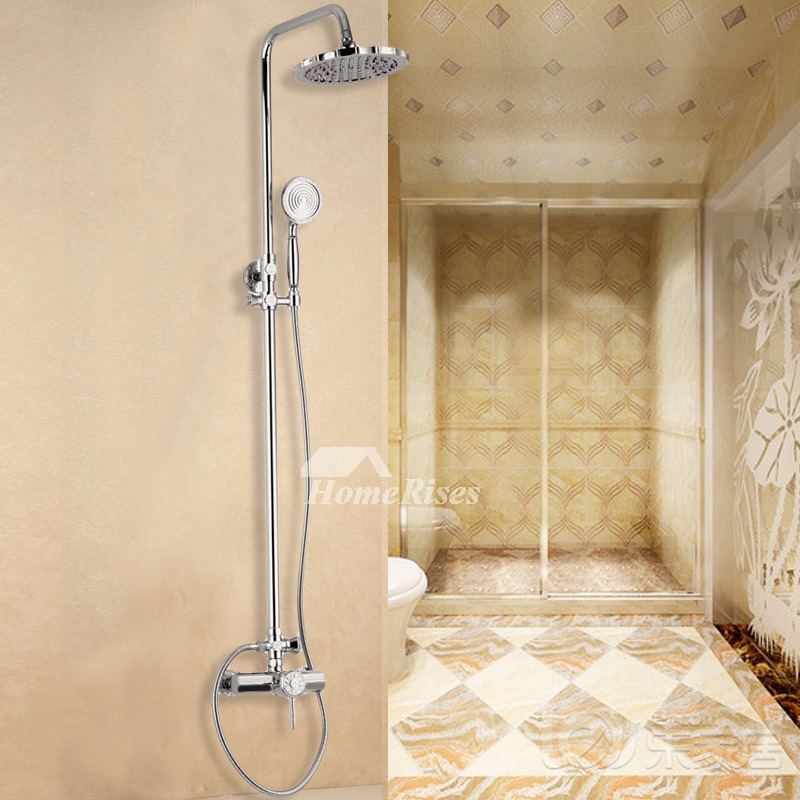 Antique Rain Shower Set System 8 with Storage Shelf - NOVELLA