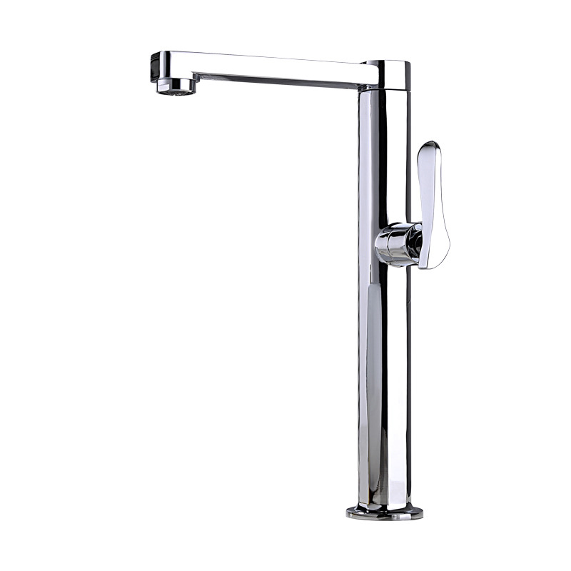 Discount Bathroom Faucets Vessel Square Single Handle Silver Chrome