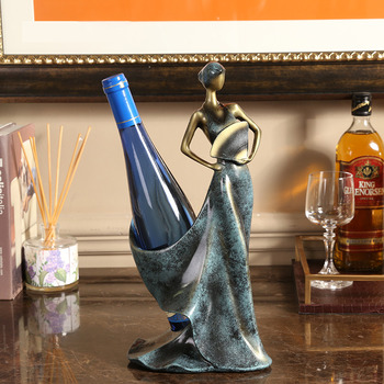 Designer Resin Unique Wine Holders Modern Vintage Carved Free Stand