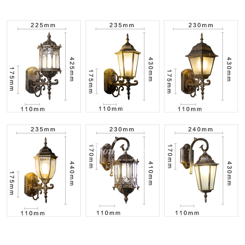 Decorative Wall Sconces Glass Wrought Iron Outdoor Vintage Art Deco