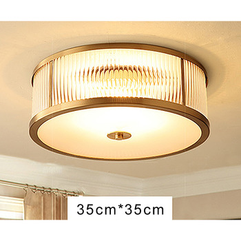 Ceiling Lighting Fixtures Glass Polished Brass Flush Mount Luxury
