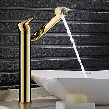 Luxury Polished Brass Bathroom Faucet Gold Vessel Gold Best Water