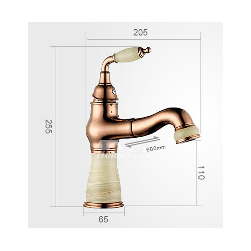 Vessel Sink Faucets Single Handle Polished Brass 1 Hole Gold Luxury